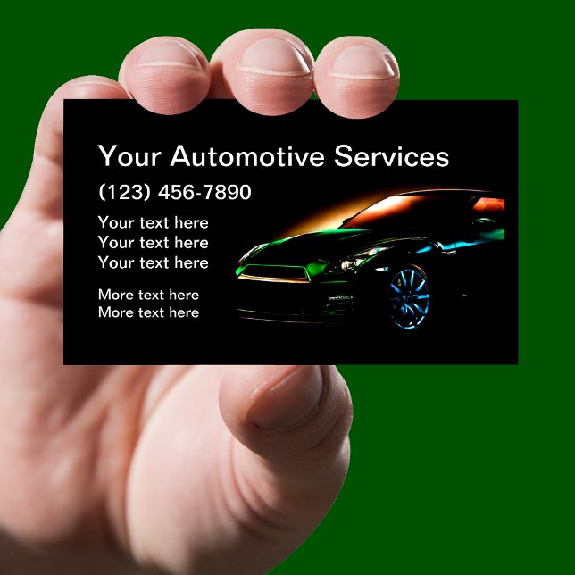 Plantilla de Tarjetas de Negocio Automotrices Cool (Subido por el creador)