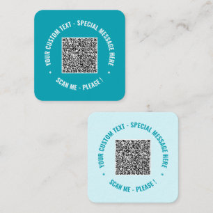 Plantilla de tarjetas de negocio de código QR Elij