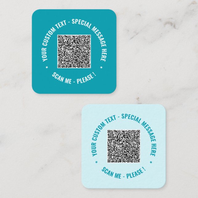Plantilla de tarjetas de negocio de código QR Elij (Anverso / Reverso)