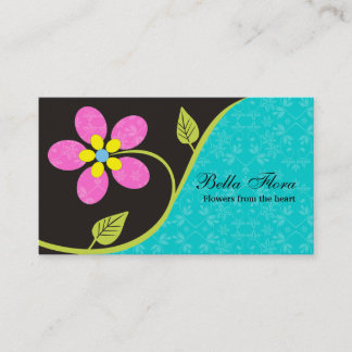 Plantilla de tarjetas de negocio de flores grandes