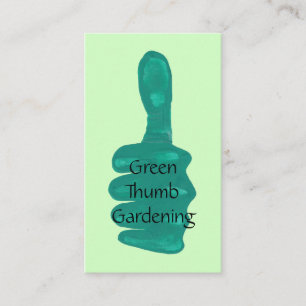 Plantilla de tarjetas de negocios Green Thumb Gard