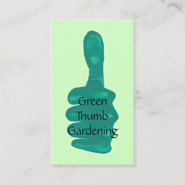 Plantilla de tarjetas de negocios Green Thumb Gard (Anverso)
