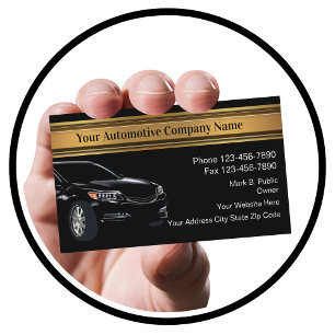 Plantilla de tarjetas de negocios para automóviles