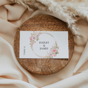 Plantilla de tarjetas de plaza de Boda Rosa