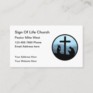 Plantilla de Tarjetas de Visita Cristianas