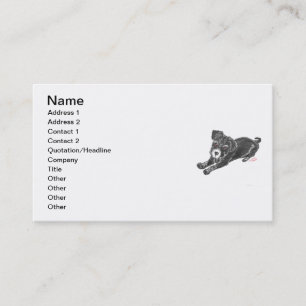 Plantilla de tarjetas Schnauzer Pup