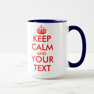plantilla de taza combo Mantén la calma