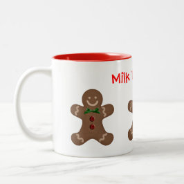 Plantilla de taza de café Leche para Santa