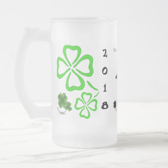 Plantilla de tazas de cerveza de San Patricio (Izquierda)