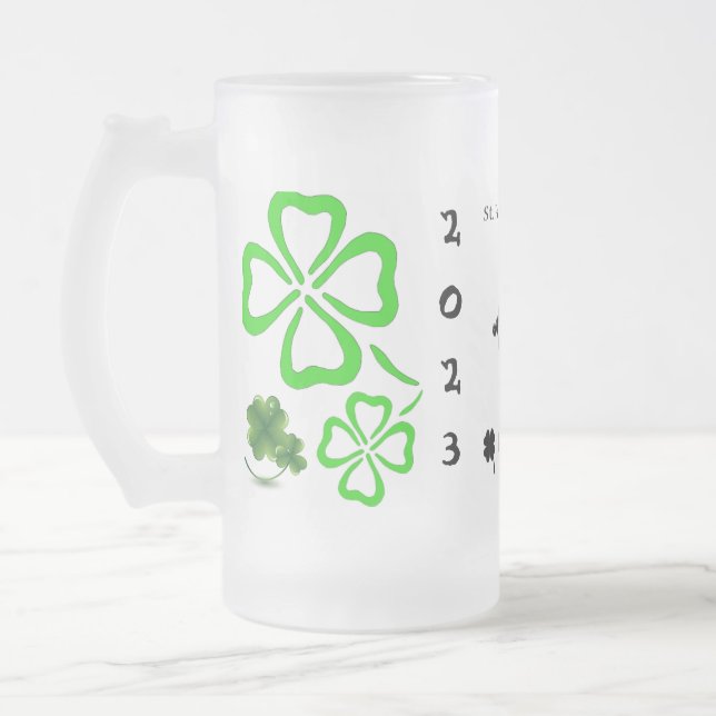 Plantilla de tazas de cerveza de San Patricio (Izquierda)
