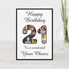 Plantilla de texto de foto de 21 Personalizados Ha