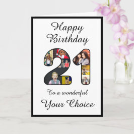 Plantilla de texto de foto de 21 Personalizados Ha