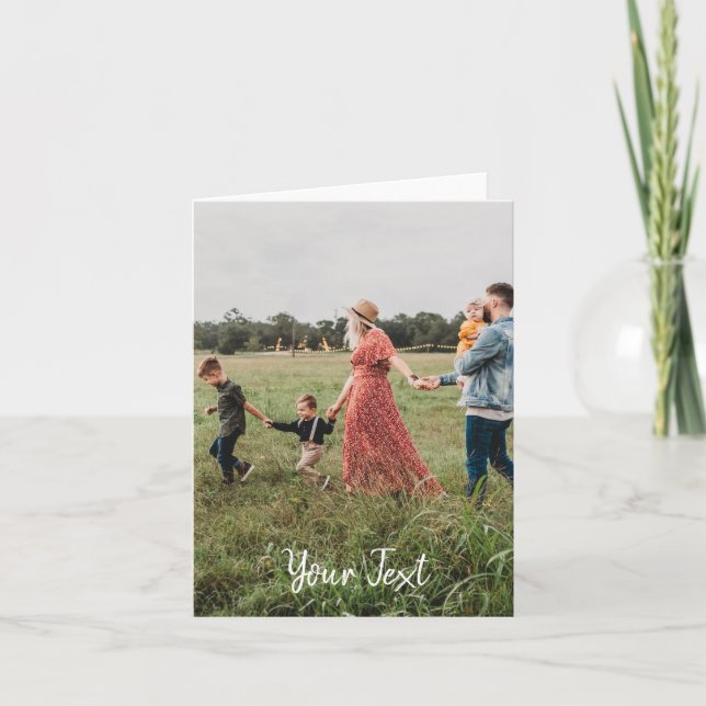Plantilla de texto de foto y Personalizado persona (Anverso)