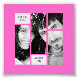 Plantilla de texto de fotos de PINK - Transferenci