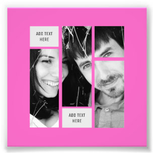 Plantilla de texto de fotos de PINK - Transferenci
