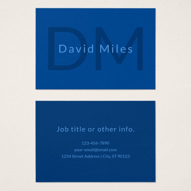 Plantilla de texto editable para nombre monocromát (Anverso y reverso)