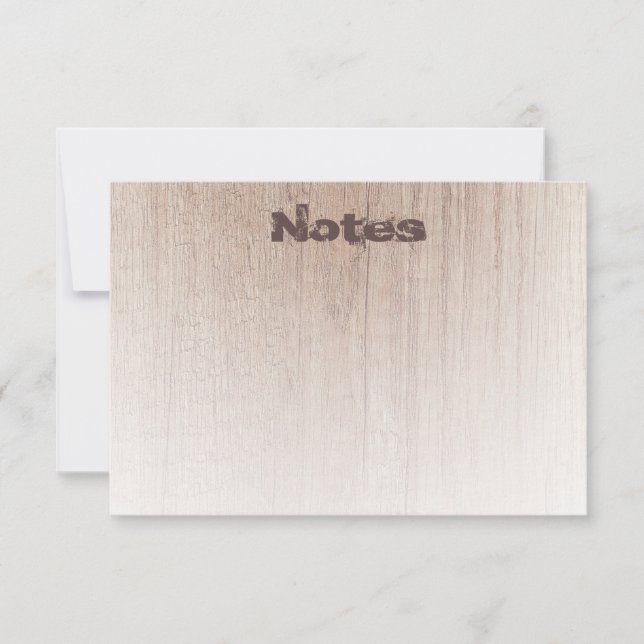 Plantilla de texto elegante elegante de madera mod (Anverso)