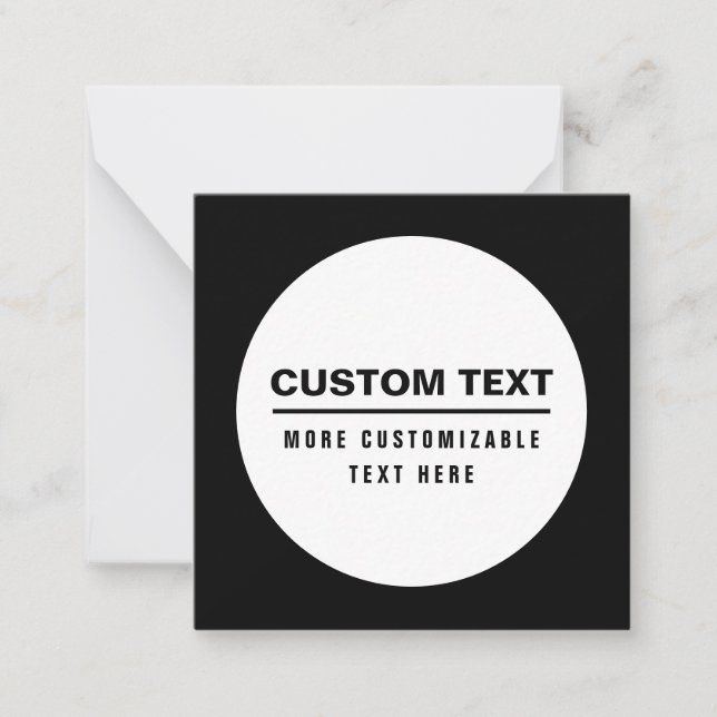 Plantilla de texto personalizable simple y negrita (Anverso)