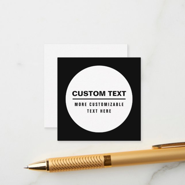 Plantilla de texto personalizable simple y negrita (Anverso/Reverso In Situ)