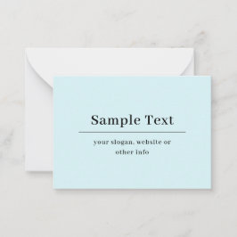 Plantilla de texto simple y elegante | Azul Claro