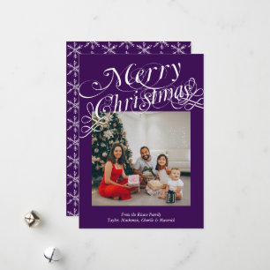Plantilla de tipografía elegante de Feliz Navidad