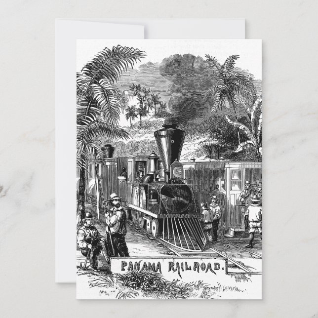 Plantilla de tren ferroviario del canal de Panamá  (Anverso)