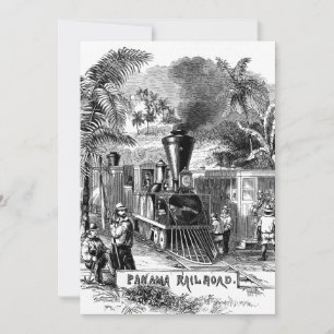 Plantilla de tren ferroviario del canal de Panamá