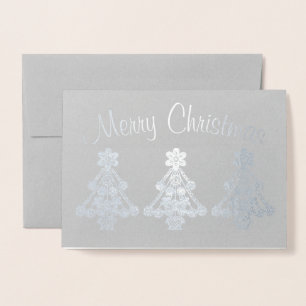 Plantilla de tres brotes de árbol de Navidad