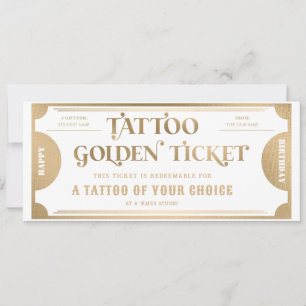 Plantilla de Vale de Regalo de Tatuaje Personaliza