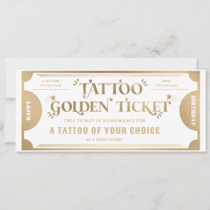 Plantilla de Vale de Regalo de Tatuaje Personaliza