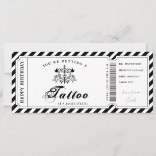 Plantilla de Vale de Regalo de Tatuaje Personaliza