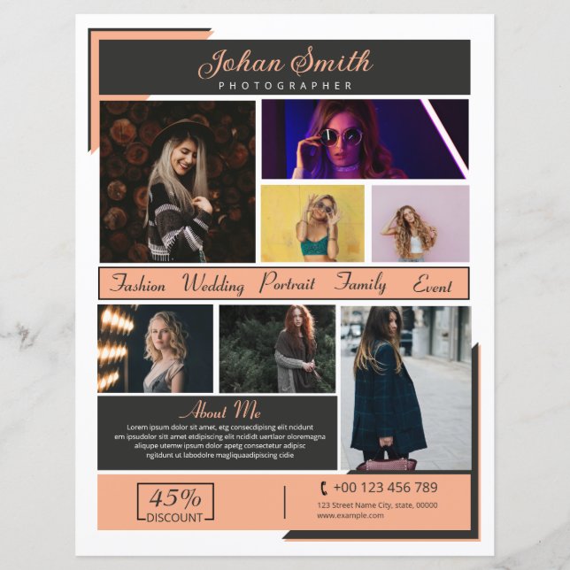 Plantilla de viajero fotográfico (Anverso)