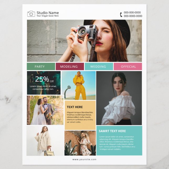 Plantilla de viajero fotográfico (Anverso)