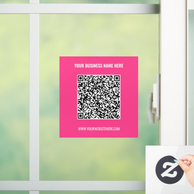 Plantilla de vinilo de ventana con código QR perso (Hogar)