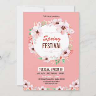 Plantilla de volante de invitación de fiesta de pr