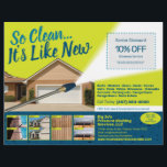 Plantilla de volante de lavado de corriente a pres<br><div class="desc">Personalice y personalizar este diseño de plancha de volante profesional para lavar la presión ocultante (lavado de energía) para satisfacer las necesidades de su empresa. Esta plantilla de lavado a presión muestra imágenes de superficies lavadas antes y después de la presión. Añada su logotipo para una marca más eficaz. Personalizar...</div>