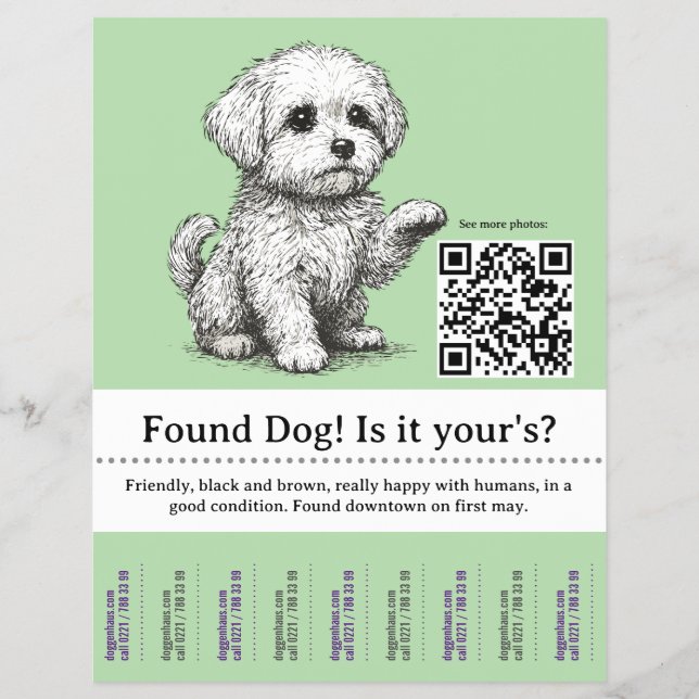 Plantilla de volante de perro para despegar  (Frente)