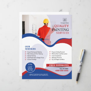 Plantilla de volante de servicio de pintura:
