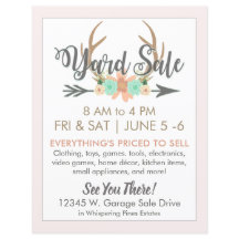 Plantilla de volante de venta de patio - Ligero