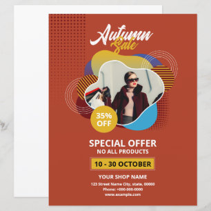 Plantilla de volante de ventas promocionales de ot