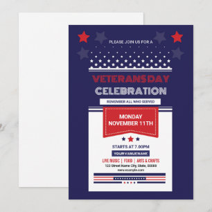 Plantilla de volante de Veterans Day