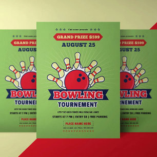 Plantilla de volante del torneo Bowlong
