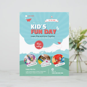 plantilla de volante Kid's Funday