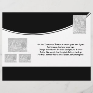 Plantilla de volante marketing promocional en blan