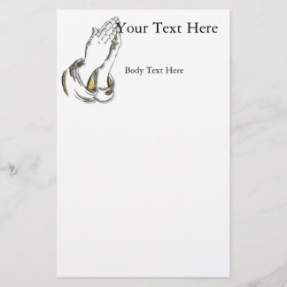 Plantilla de volante medio para las manos de oraci