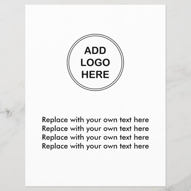 Plantilla de volante para logotipos de empresas (Frente)