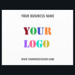Plantilla de volante promocional de texto con logo<br><div class="desc">Colores y tipos de letra personalizados - Diseñar su propio folleto personalizado con el logotipo de su empresa y los volantes comerciales promocionales de texto / regalo - Añadir su logotipo / imagen o código QR - Foto / y texto - Nombre / Información / Más - Redimensionar y mover...</div>