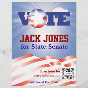 Plantilla de volante Voto Senado