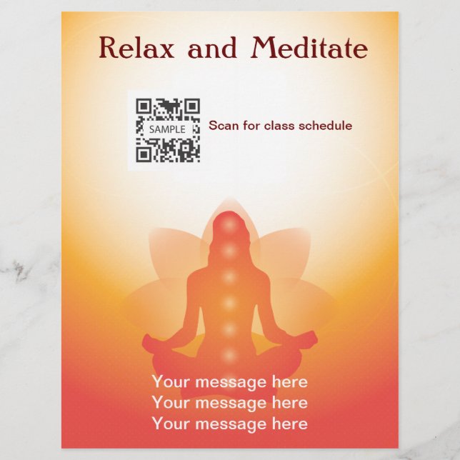 Plantilla de volante Yoga (Frente)