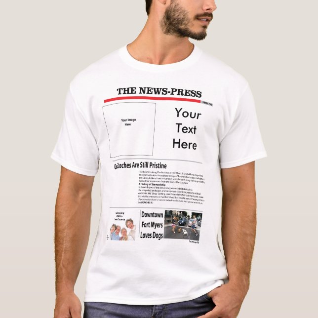 Plantilla del diseño de la camiseta (Anverso)